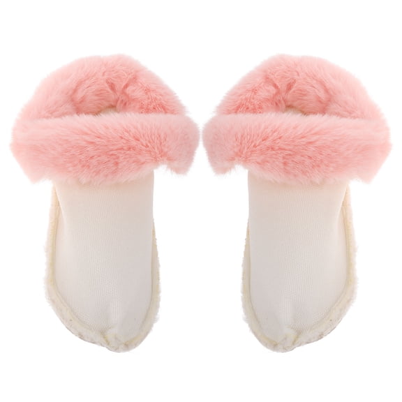 SWETRACE 1 Pair Pink Shoe Inserts Plush Warmth Insulation Detachable Easy Replacement 9.5x10.5x24in Winter