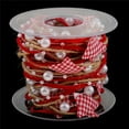 thumbnail image 1 of SWETRACE 1 Roll Christmas Tree Decoration Ribbon Multi Colored 500x3x0.5cm Polyester Plastic For, 1 of 8