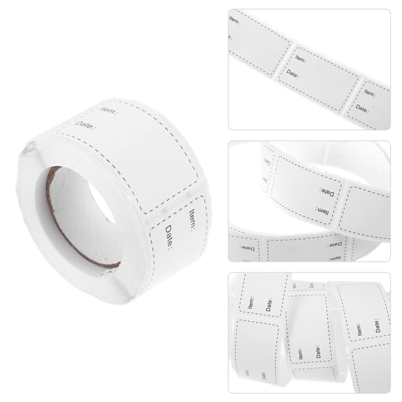 SWETRACE Labels for Freezer Containers White Paper 1 Roll 250 Labels Per Roll 2.4x2.4in