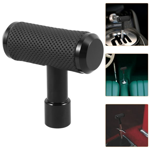 SWETRACE 1 Set Car Gear Shift Handle in Black Metal for Universal ...