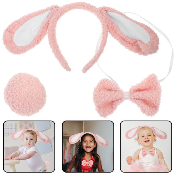SWETRACE Adorable Pink Dog Ears Headband for Cosplay and Party Accessories
