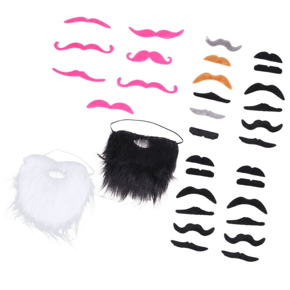 SWETRACE 1 Set Funny Fake , Cloth Self-Adhesive Costume Mustache Props for Cosplay, Party, Photo Booth Events