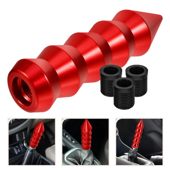 SWETRACE 1 Set Red Gear Stick Shift Knob for Car Gear Shift Handle Replacement