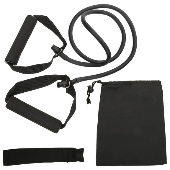 SWETRACE 1 Set Sports Pulling Band for Strength Training Muscle Training Black Plastic Polyester 148x11.5cm