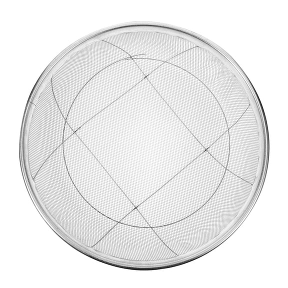SWETRACE 1 Set Stainless Steel Sifter Screening for Gardening 42cm Diameter Silver
