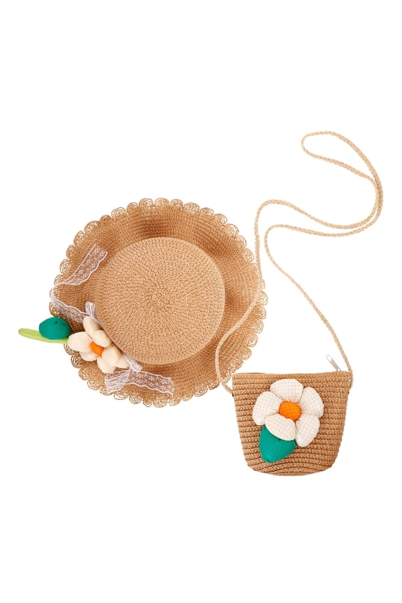 Wide Brim Sun Hat Set in Khaki for Outdoor Activities Fishing Camping Hiking Accessory