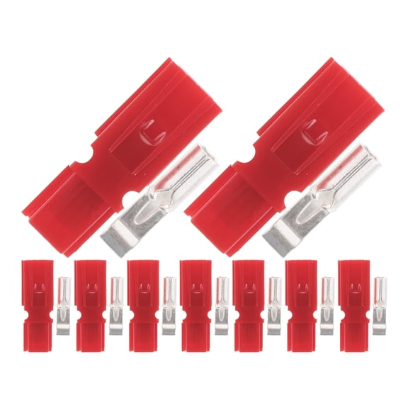 SWETRACE 10 Sets Compact Red Connector Plugs for Electric Forklift and Vehicle Maintenance