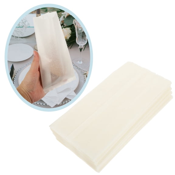 SWETRACE 100pcs Dessert Wrapping Paper Bag Beige Odor- Bag Crafts