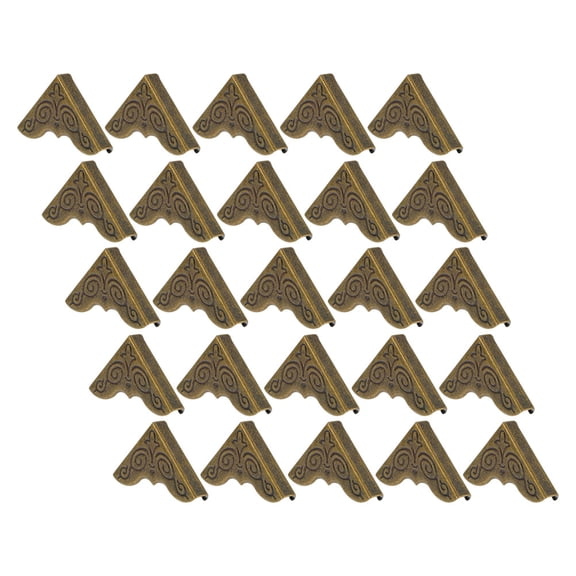 SWETRACE 100Pcs Coffee Vintage Metal Scrapbook Corners Durable Alloy Book Corner Protectors for Crafts