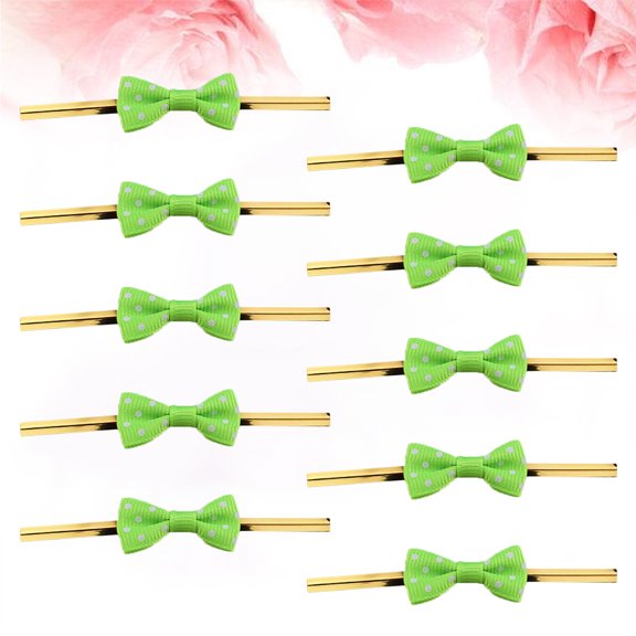 SWETRACE 100Pcs Green Tie Ribbon for Packing Candy Bags with Strong Flexible Paper Material