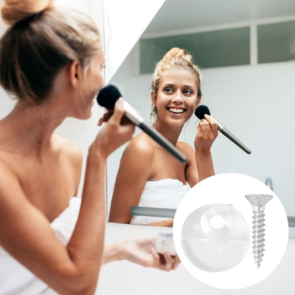 SWETRACE 100Pcs Mirror Fixing Clips Iron for Attaching Screens to Cabinet Doors in Kitchen