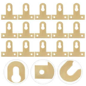 SWETRACE 100Pcs Photo Frame Nails Heavy Duty Picture Wall Hooks Copper Hangers with Golden Tone