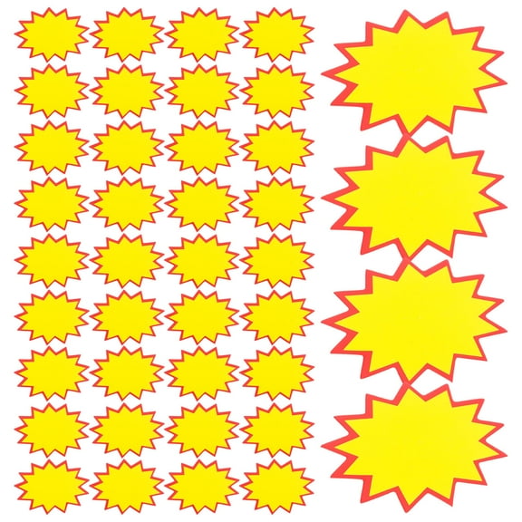 SWETRACE 100Pcs Retail Price Tags Pricing Stickers for Business Owners 2.75X1.97X0.04in