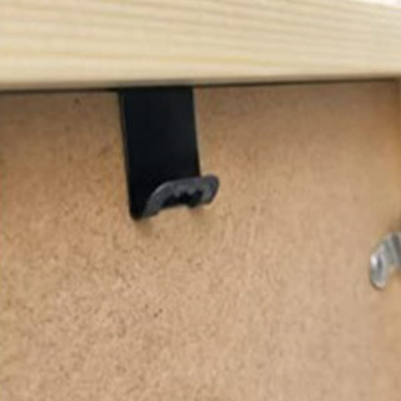 SWETRACE 100pcs Universal Frame Hangers Iron Black Non Damaging Installation for Frames Homeowners