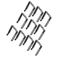 SWETRACE 10Pcs Black Cubicle Hooks Iron Flat Design for Organizers in ...