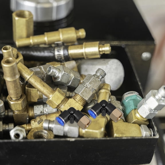 SWETRACE 10Pcs Copper Elbow Air Fitting for Industrial Automation and Versatile Use