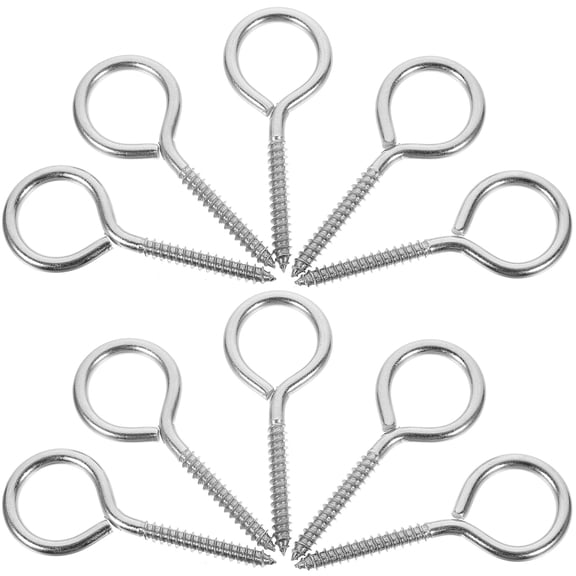 SWETRACE 10Pcs Eye Screw Masonry Stainless Steel For Homeowners Indoor Use