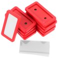 Magnetic Rack Tags SWETRACE 10Pcs Red Magnetic Label Holders for Shelves Cabinets and Bins ...