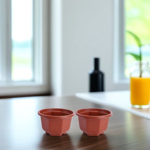 SWETRACE 10Pcs Small Flower Pot with Air Flow for Balcony and Garden 5.11X5.11X2.95in