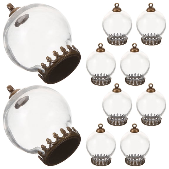 SWETRACE 10Pcs Small Transparent Glass Vials with Cap for Collecting Memories and Home Decor