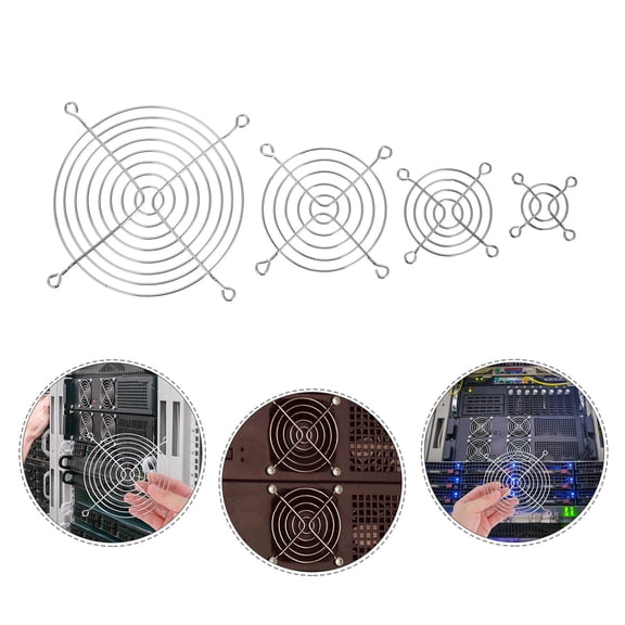 SWETRACE 10Pcs Versatile Size Metal Fan Grills for Computer Case Cooling and Overclocking