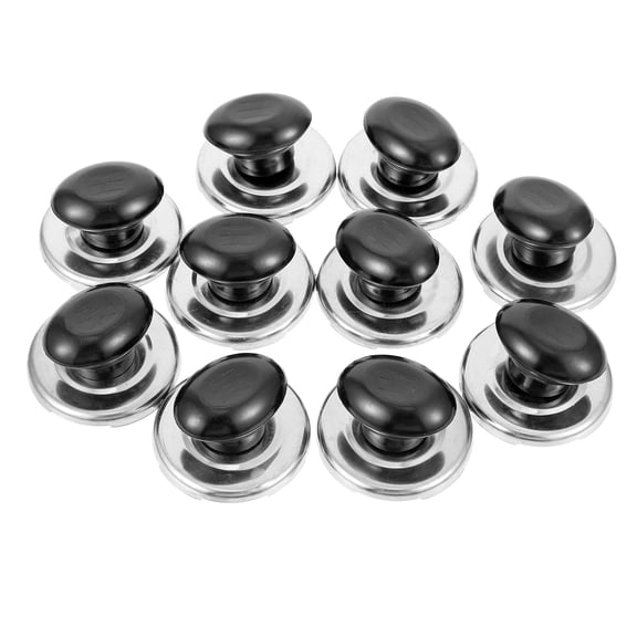 SWETRACE 10Set Whistling Kettle Caps Simple Design Round Stainless Steel for Home Use