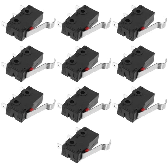 SWETRACE 10pcs Appliance Door Switch Black PPA Resistive Handling for Industrial Use