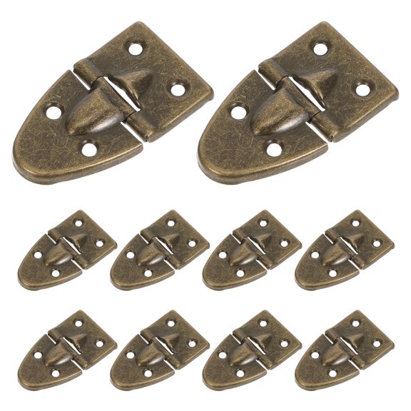 SWETRACE 10pcs Degree Quadrant Hinges for Wooden Boxes, Zinc Alloy, 5cm