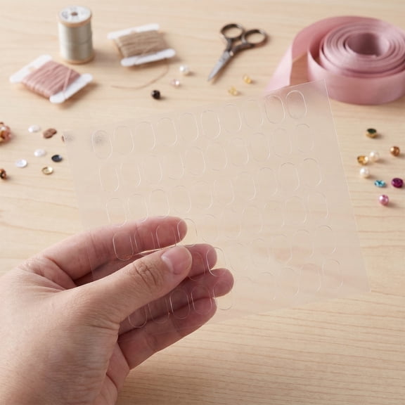 SWETRACE 1200Pcs No Residue Adhesive Dots for Office Use, Transparent, Clear for Hanging and Crafts