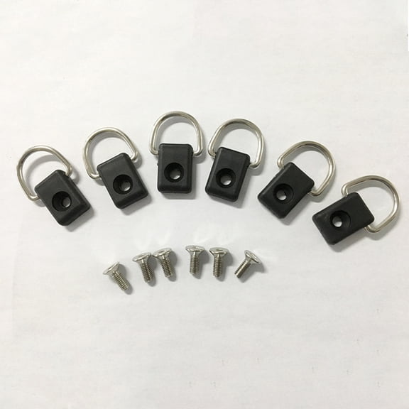 SWETRACE 12Pcs D-Ring Fishing Rigging Bungee for Kayak and Canoe Accessories 2.4x0.98in Simple Design