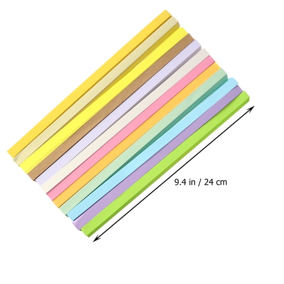 SWETRACE 12Pcs Star Origami Paper Strips Assorted Color for Diy Crafting Girls Party Decoration