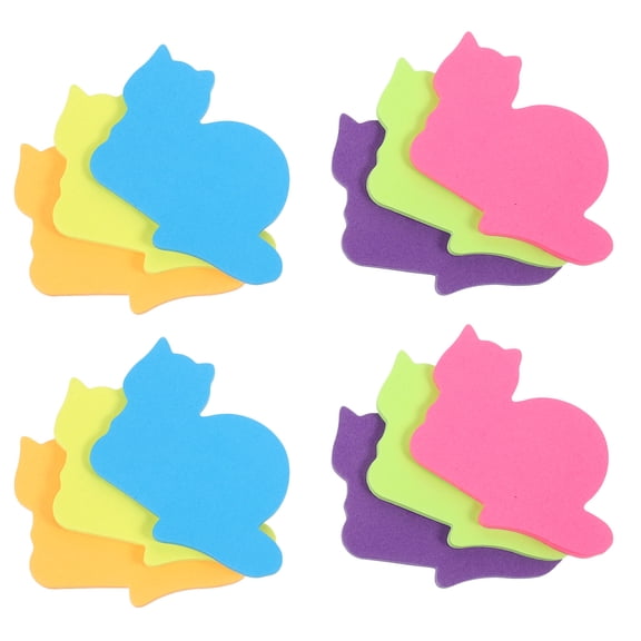 SWETRACE 12pcs Cat Shaped Note Paper Portable Memo Pad with 30 Sheets