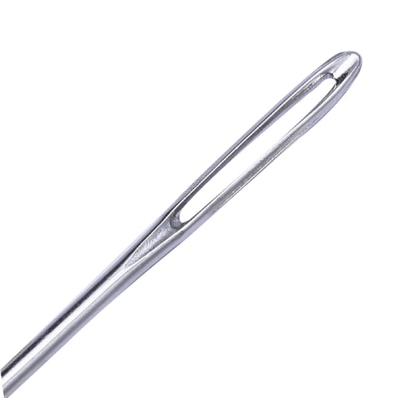 SWETRACE 18Pcs Large Eye Yarn Needles Blunt Point Rust Resistant for Cross Stitch Projects Plated Silver Metal