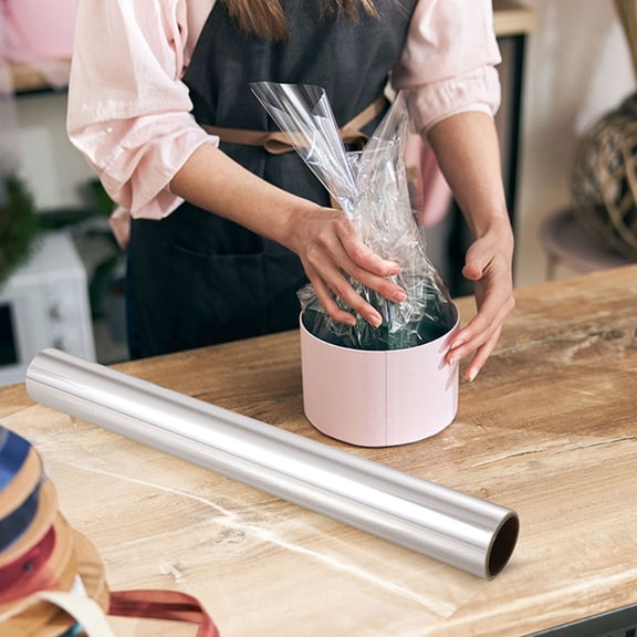SWETRACE White Transparent Cellophane Packing Film for Boxes Bottles and Fruit Basket Wrap