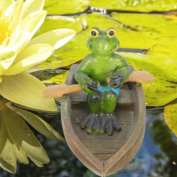 SWETRACE 1Pack Frog Figurine Resin Material 5.50X4.32X3.93in For Outdoor Use