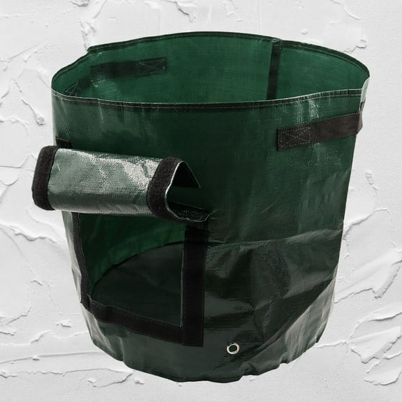 SWETRACE Woven Grow Bags Portable Handles Green 1Set