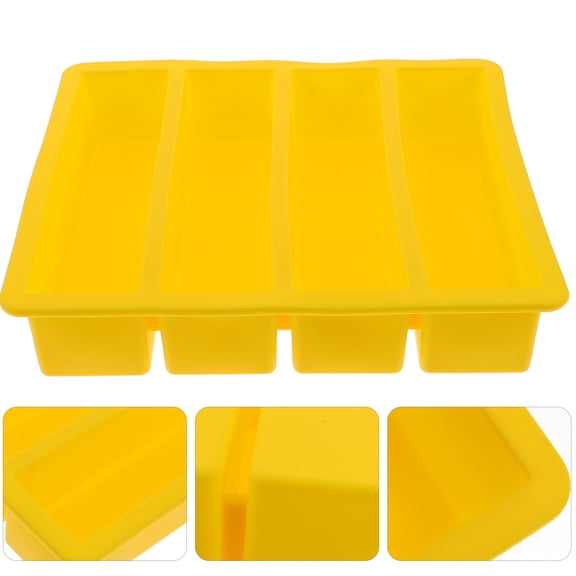 SWETRACE Ice Shaper Mold Silicone Yellow For Kitchen Ice Mold Maker Home Use 1Pack