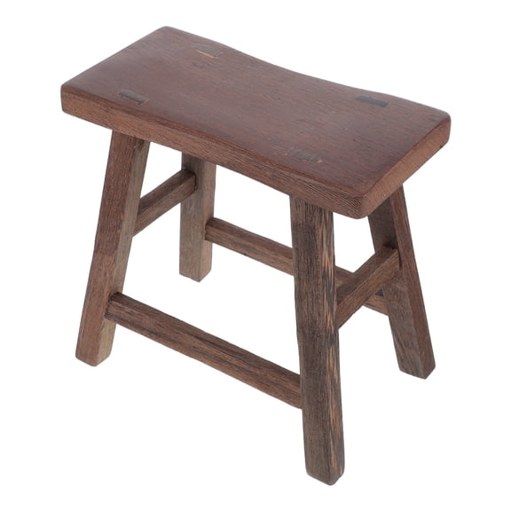 SWETRACE Small Wooden Stool with Unique Chicken Wing Legs, Wood Footrest for Kitchen, Living Room, and Home Use, 1 Set