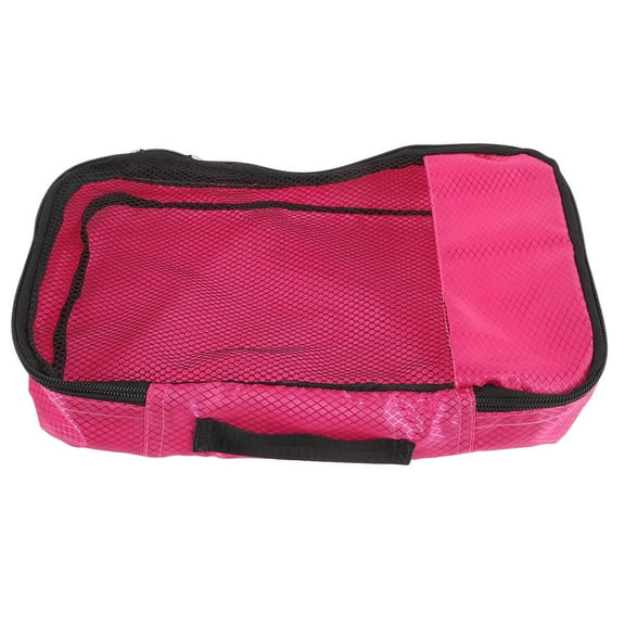 SWETRACE 1Pack Packing Cube for Travel Storage with Rosy Nylon and Zipper Design