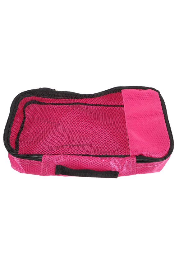 1Pack Packing Cube for Travel Storage with Rosy Nylon and Zipper Design