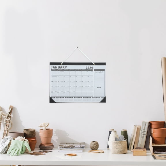 SWETRACE Year Planner Monthly Calendar White Paper 1Pack 16.90X11.99X0.24in