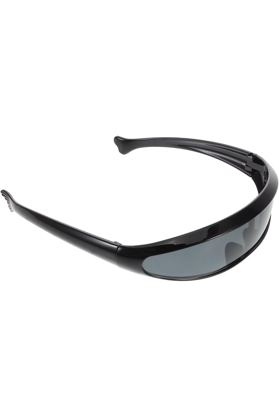 Wraparound Sunglasses Men Sport UV Protection Black PC 1Set Sports Cycling Eyewear