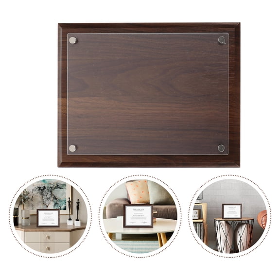 SWETRACE 1Pc Acrylic and Wood Photo Frame with Hand Tight Screw Corners for Photo Holding