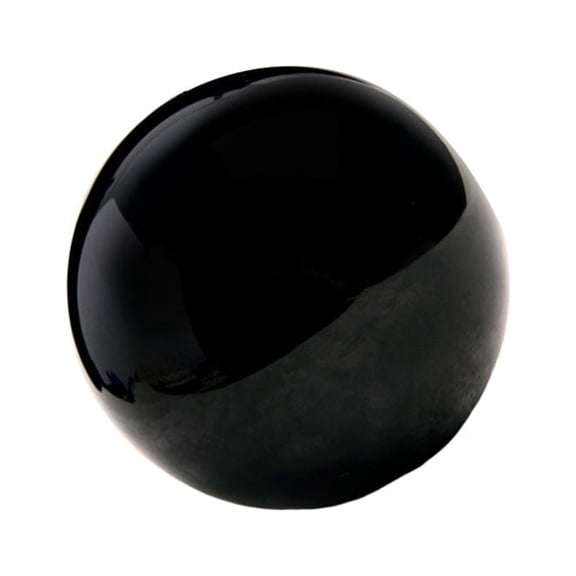 SWETRACE 1Pc Crystal Ball Decor Black Obsidian Sphere for Desktop and Home Interior Style