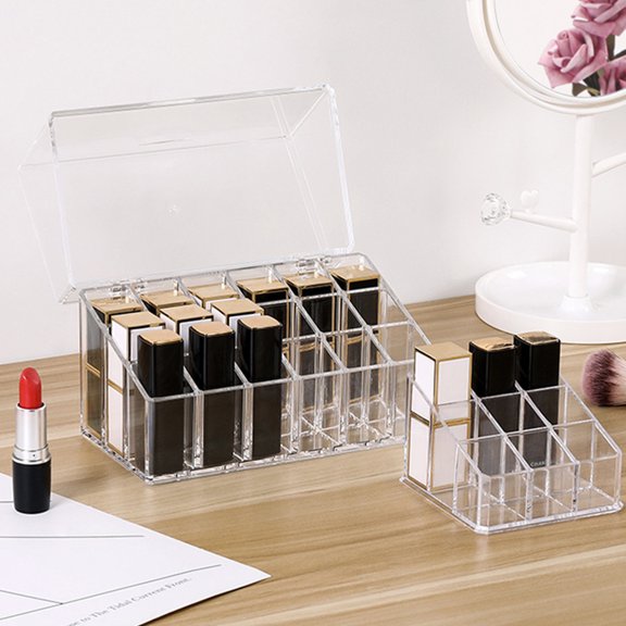 SWETRACE 1Pc White Cosmetic Case Makeup Storage Box with Stylish Space Saving Design