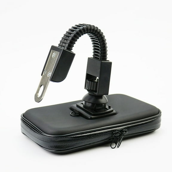 SWETRACE 1Pcs Bicycle Phone Holder Black Pu Material With 360 Degree Rotation For Cycling Waterproof