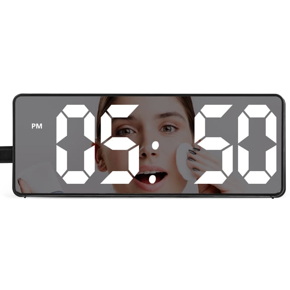 SWETRACE Digital Alarm Clock With Black Plastic 1Pcs For Bedroom