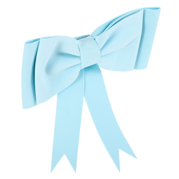 SWETRACE 1Pcs Elegant Design Car Tail Bowknot -Blue Waterproof Sponge for Car Accessories 11.4x7.9x2in