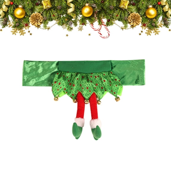 SWETRACE Multi Color Christmas Chair Back Cover Slipcover for Dining Room Decor