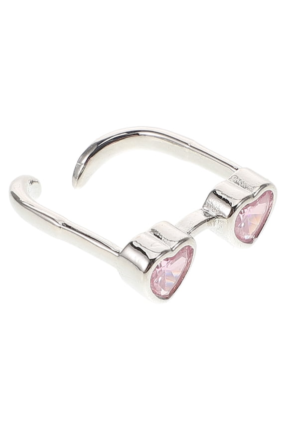 Funny Eyeglasses Finger Rings Assorted Color 1Set Stackable Back to School